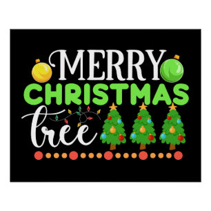Frohe Weihnachten Baum-34564 Poster