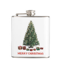 Frohe Weihnachten. Baum (Design 1) mit Geschenken