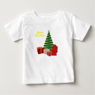 Frohe Weihnachten ~ Baum mit Geschenken Baby T-shirt