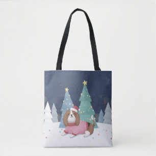 Frohe Weihnachten: Beagle Illustration Art