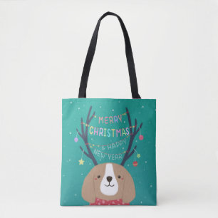 Frohe Weihnachten: Beagle Illustration Art