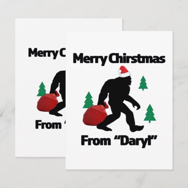 Frohe Weihnachten Begleitkarte (Vorne/Hinten)