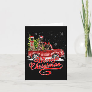 Frohe Weihnachten Belgisch Malinois Santa Reindeer Karte