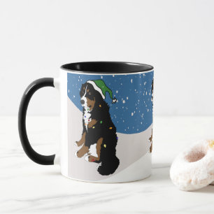 Frohe Weihnachten Bernese Mountain Dog Tasse