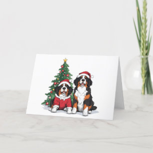Frohe Weihnachten Bernese Mountain Hunde