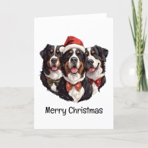 Frohe Weihnachten Bernese Mountain Hunde