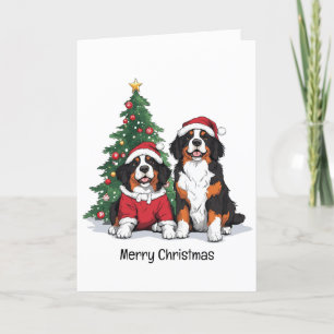 Frohe Weihnachten Bernese Mountain Hunde