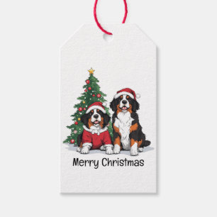Frohe Weihnachten Bernese Mountain Hunde Geschenkanhänger