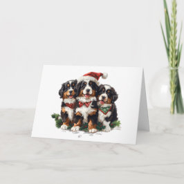 Frohe Weihnachten Bernese Mountain Hunde Karte