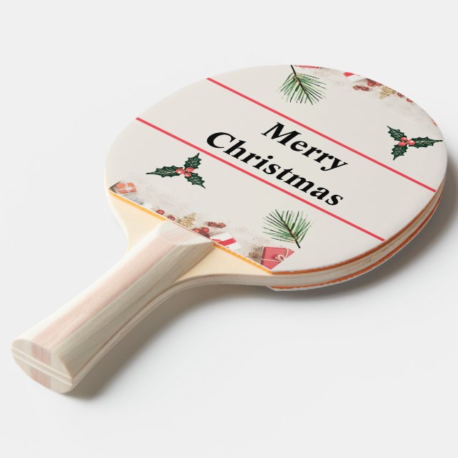Frohe Weihnachten Best Ping Pong Paddeln Tischtennis Schläger (Vorderseite)