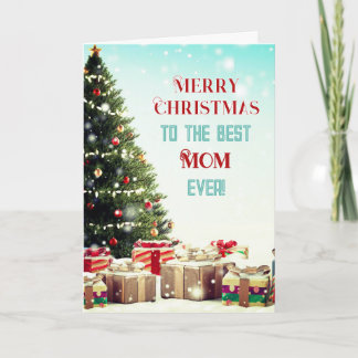 Frohe Weihnachten! Beste Mama Weihnachtskarte Karte