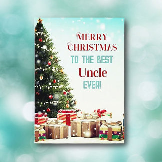 Frohe Weihnachten! Beste Onkel-Weihnachtskarte Karte