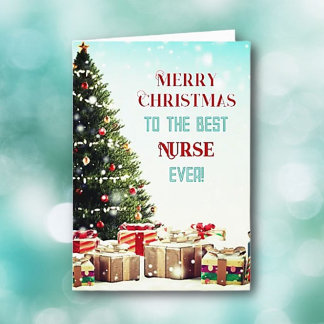 Frohe Weihnachten! Beste Pflegekraft Weihnachtskar Karte