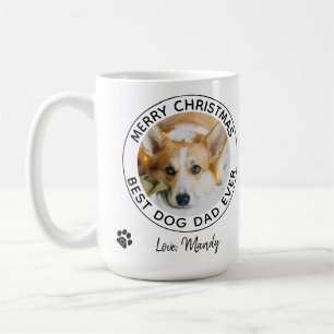 Frohe Weihnachten Bester Hund Vater je Pet Foto Kaffeetasse