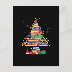Frohe Weihnachten Bibliotheksbaum Begleitkarte