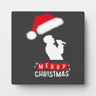 Frohe Weihnachten Bibliotheksbaum Fotoplatte