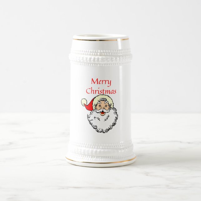 Frohe Weihnachten Bierglas (Mittel)