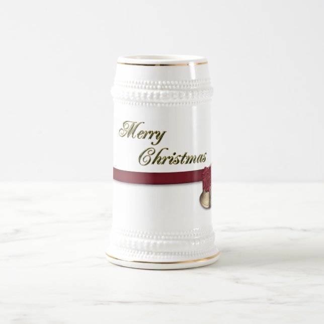 Frohe Weihnachten Bierglas (Mittel)