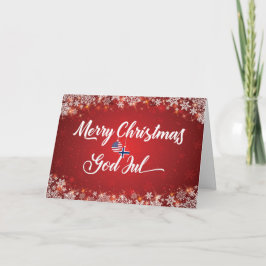 Frohe Weihnachten Bilingual American Card