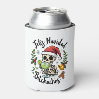 Frohe Weihnachten Bitchachos Lustiger Totenkopf Sp Dosenkühler