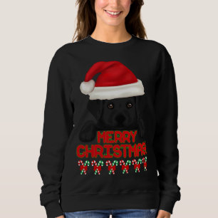 Frohe Weihnachten Black Labrador Retriever Welpe! Sweatshirt