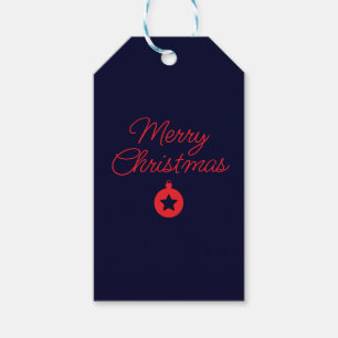 Frohe Weihnachten Black Rock Blue Classical Einzig Geschenkanhänger