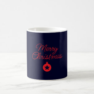 Frohe Weihnachten Black Rock Blue Classical Einzig Kaffeetasse