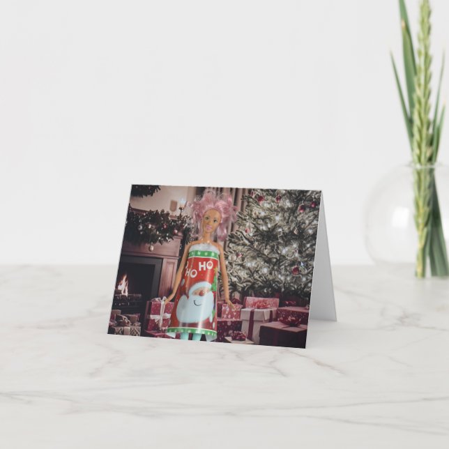 Frohe Weihnachten. Blank Christmas Card Karte (Vorderseite)