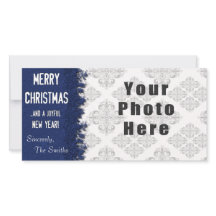 Frohe Weihnachten Blue Snowflake