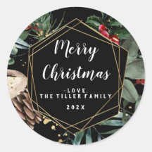 Frohe Weihnachten Blumenrahmen