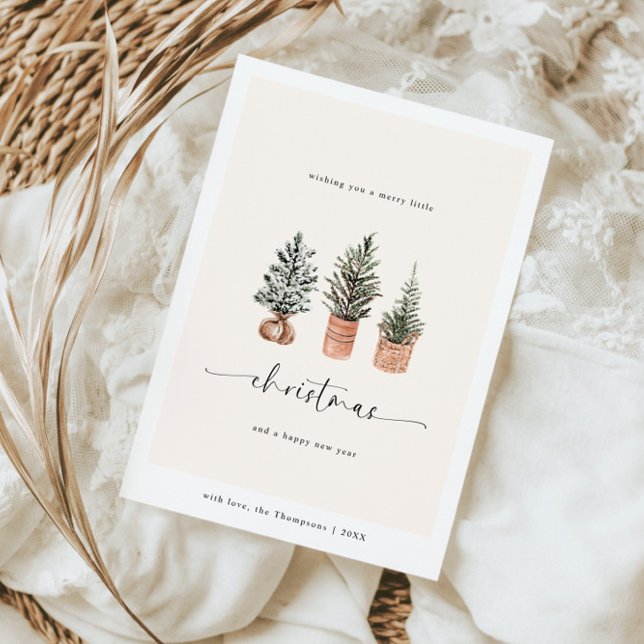 Frohe Weihnachten Boho Minimal Pine Trees (Von Creator hochgeladen)