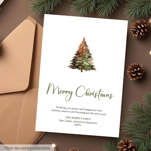 Frohe Weihnachten Botanische Druckbare Weihnachtsk (Merry Christmas Botanical Printable Christmas Card

)