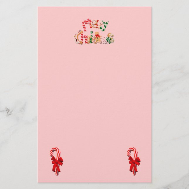 Frohe Weihnachten Briefpapier (Vorderseite)