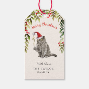 Frohe Weihnachten British Shorthair Cat Lovers Geschenkanhänger