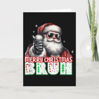 Frohe Weihnachten Bruh Daumen hoch Chill Santa Cla
