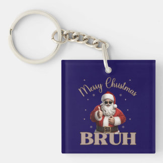 Frohe Weihnachten BRUH Funny Design Schlüsselanhänger