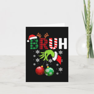 Frohe Weihnachten Bruh Kids Teens Boys Funny Spaß Karte