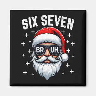 Frohe Weihnachten Bruh Santa Gesicht 67 Meme Lusti Magnet