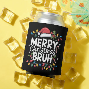 Frohe Weihnachten Bruh Santa Party Feiertag Lustig Dosenkühler