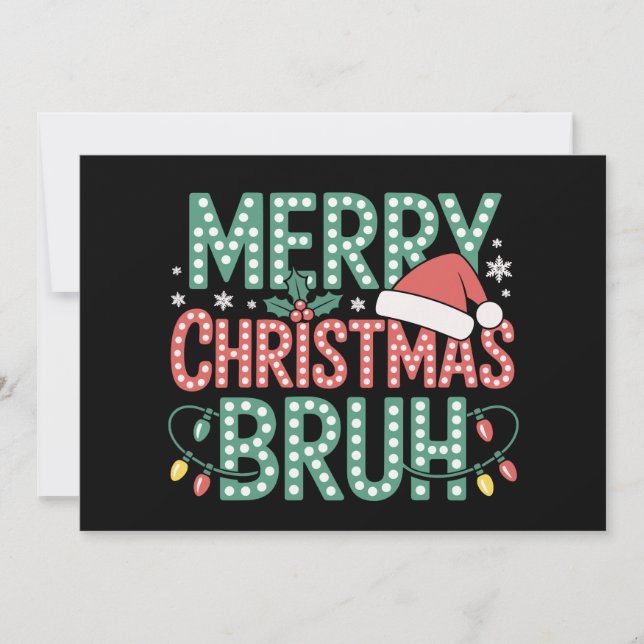 Frohe Weihnachten Bruh Weihnachten Weihnachten Wei (Vorderseite)