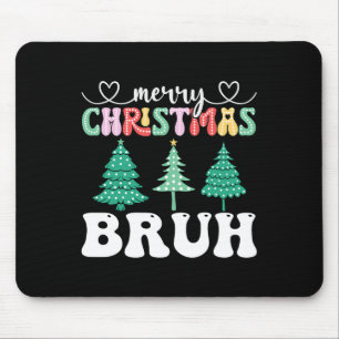 Frohe Weihnachten Bruh Xmas Matching Family Funny Mousepad