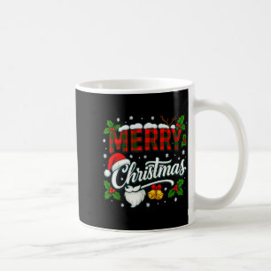 Frohe Weihnachten Buffalo Kariert Roter Weihnachts Kaffeetasse