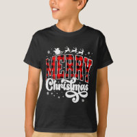 Frohe Weihnachten Büffel Kariert Roter Weihnachtsm