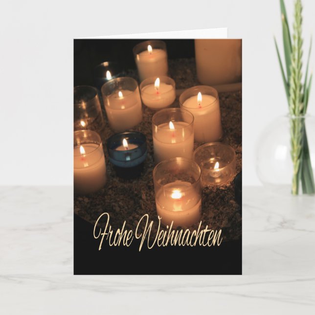 Frohe Weihnachten Burning Kerzen Weihnachten (Vorderseite)