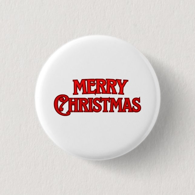 Frohe Weihnachten Button (Vorderseite)