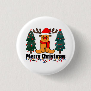 Frohe Weihnachten Button