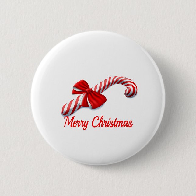 Frohe Weihnachten Button (Vorderseite)