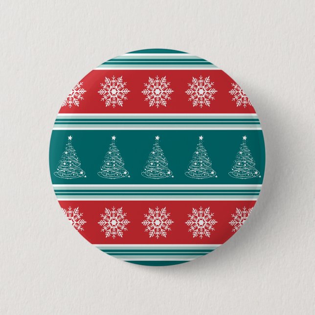 Frohe Weihnachten Button (Vorderseite)