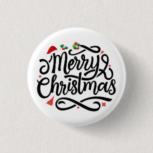 Frohe Weihnachten Button