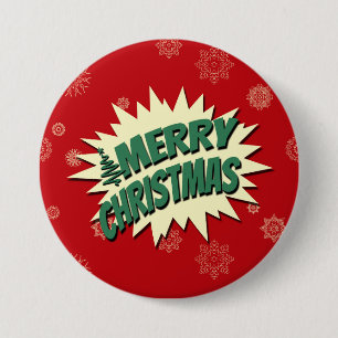 Frohe Weihnachten Button